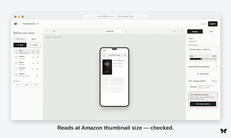 Coverfairy screenshot 4