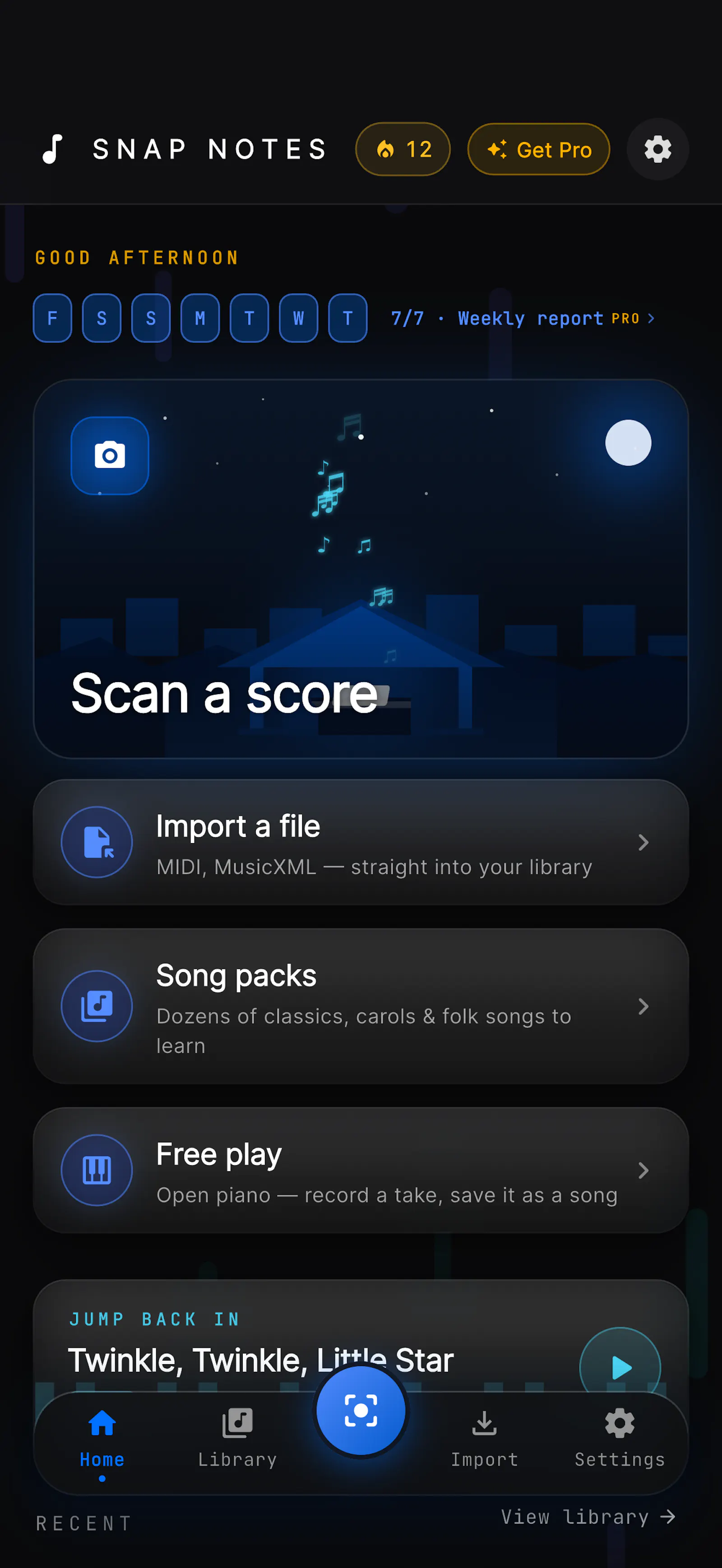 SnapNotes: Sheet Music Player screenshot 1