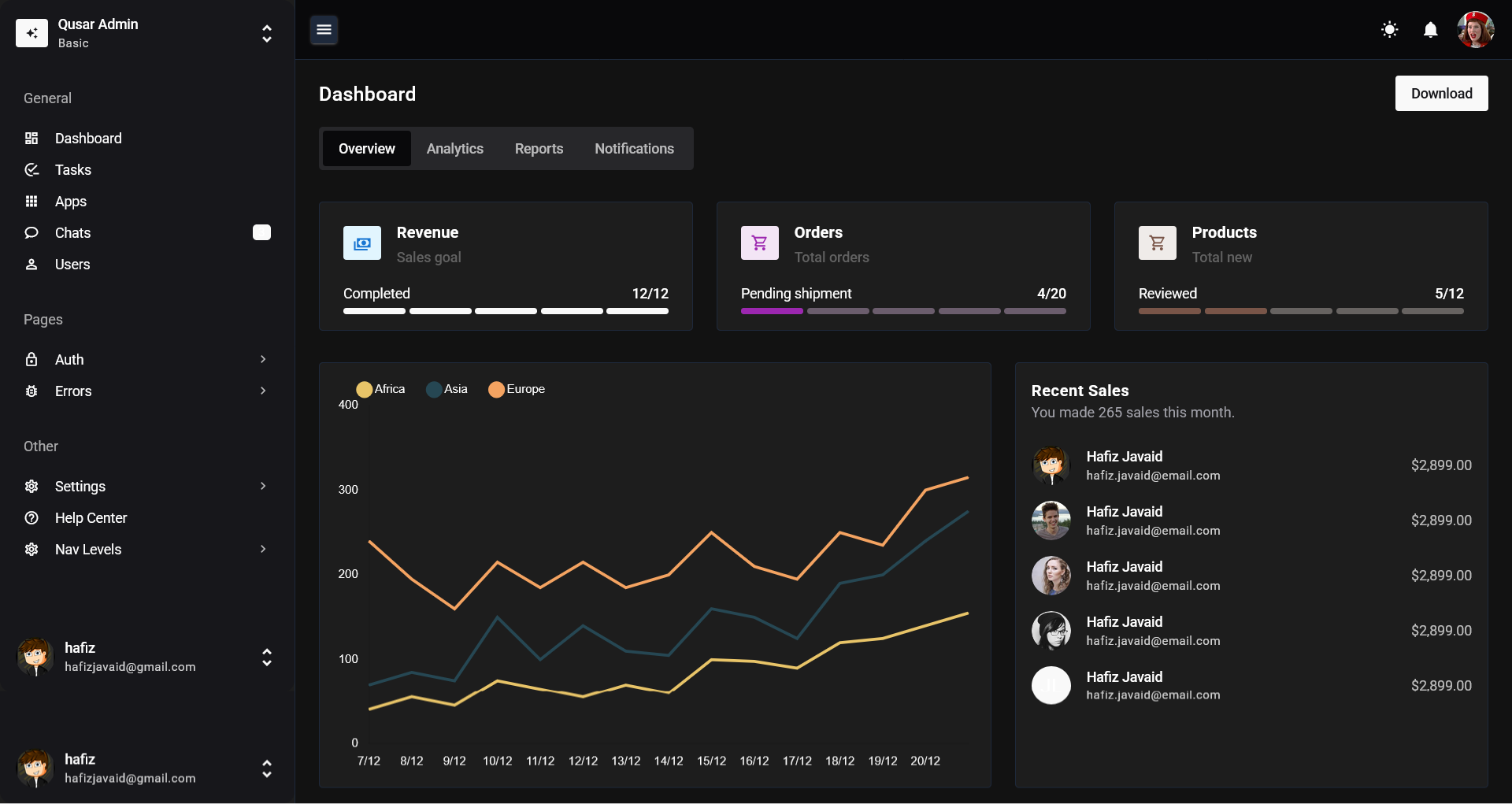 QuasarUI gallery image