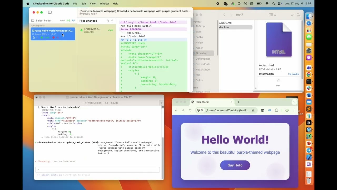 Checkpoints for Claude Code gallery image