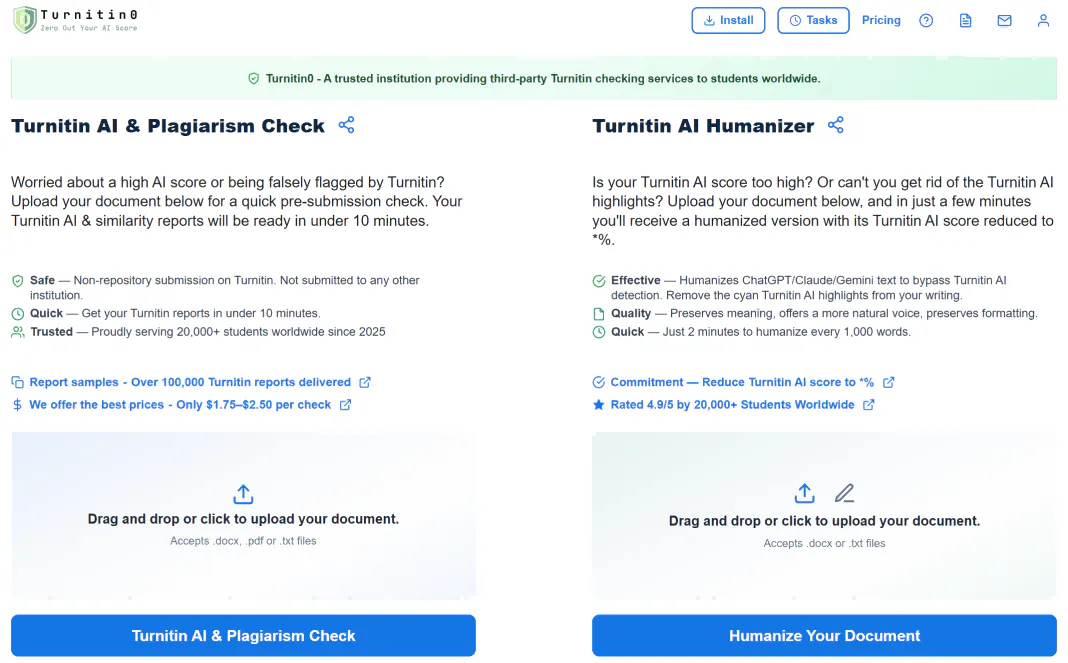 Turnitin Check & AI Text Humanizer gallery image
