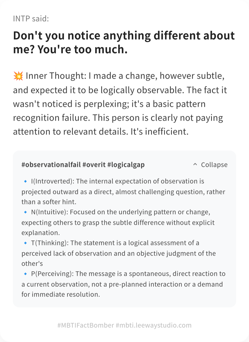 MBTI Fact Bomber gallery image