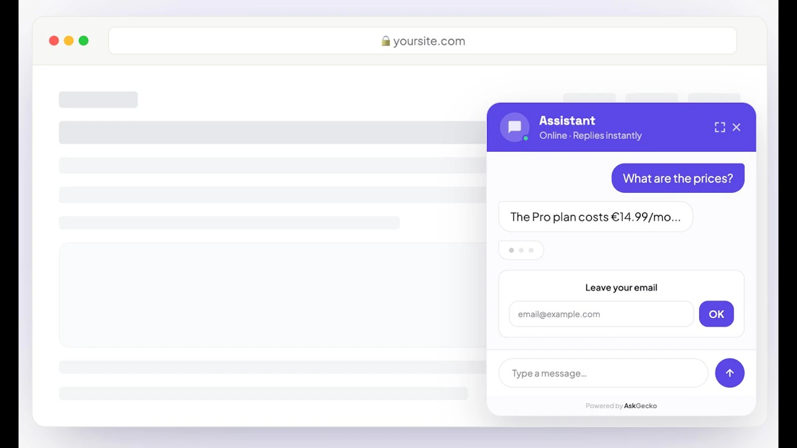 AskGecko screenshot 1 (video preview)