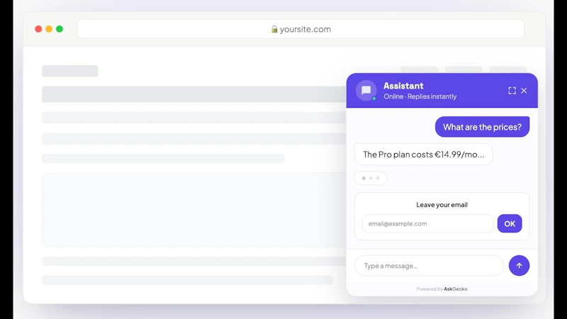 AskGecko screenshot 1 (video preview)
