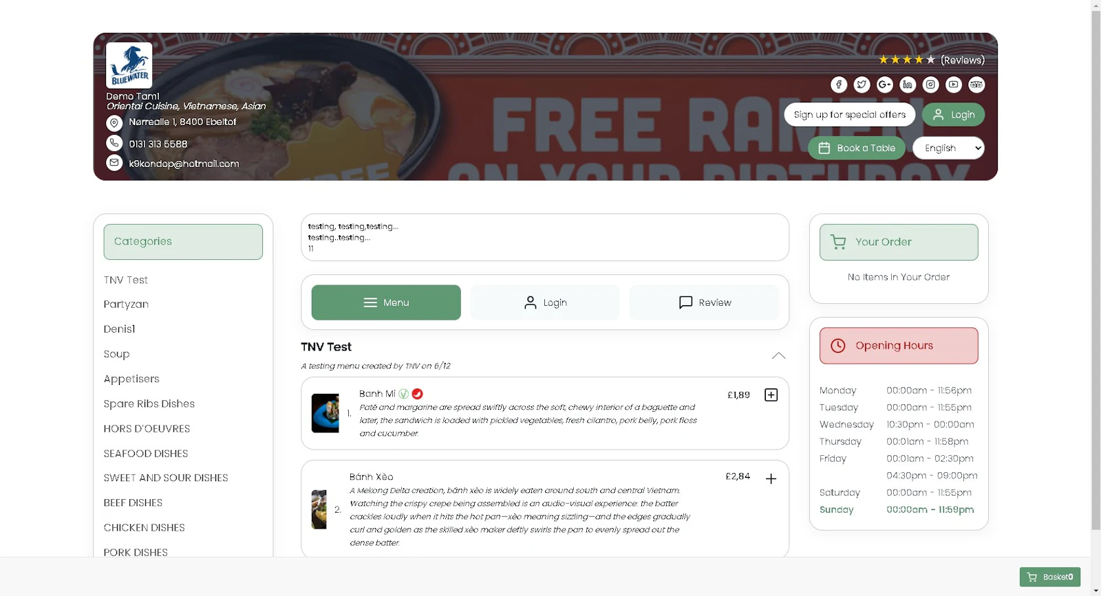 Food-Ordering.com screenshot 2