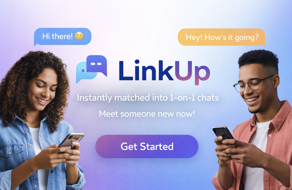 LinkUp - Product Hunt launch logo and brand identity