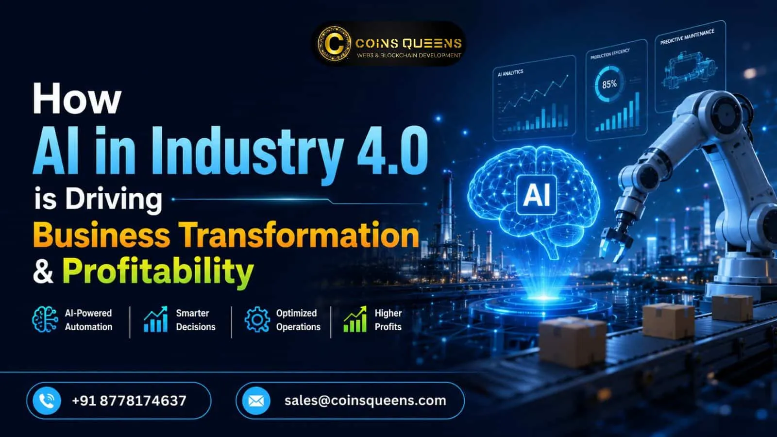 Ai in industry 4.0 | CoinsQueens screenshot 1