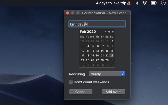 CountdownBar - days counter 2.0 gallery image