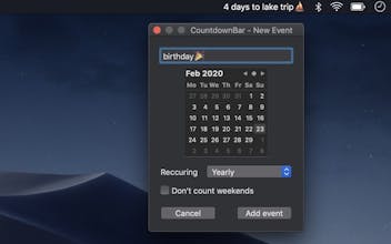 CountdownBar - days counter 2.0 gallery image