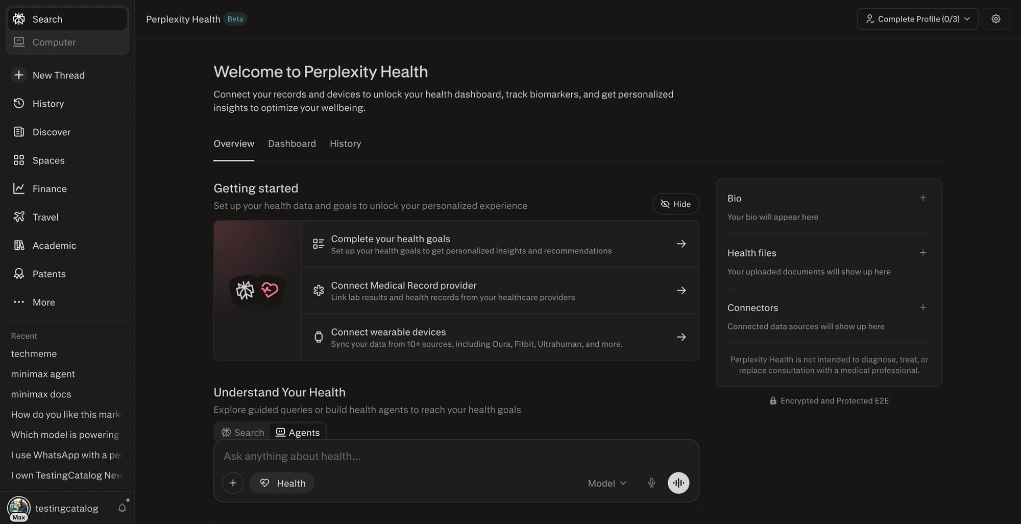 Perplexity Health screenshot 3