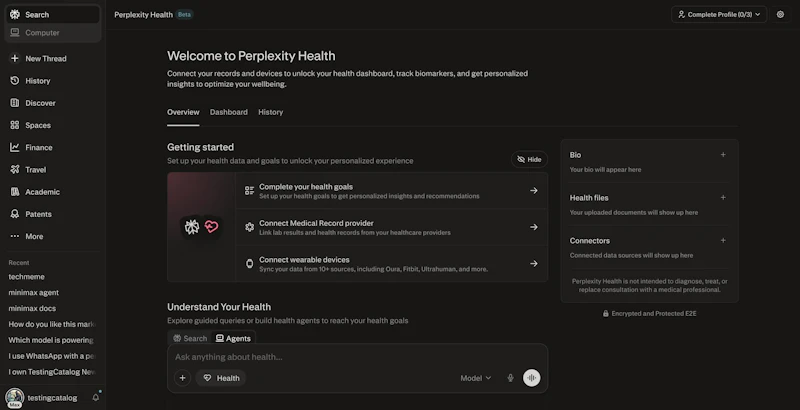 Perplexity Health screenshot 4