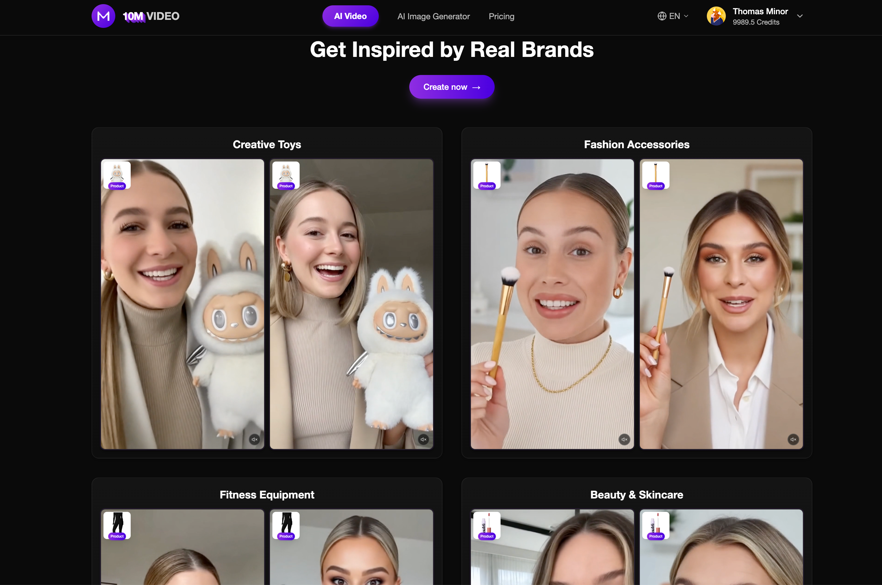 10m.video Turn images into viral videos  - Screenshot 2 showing product features and functionality