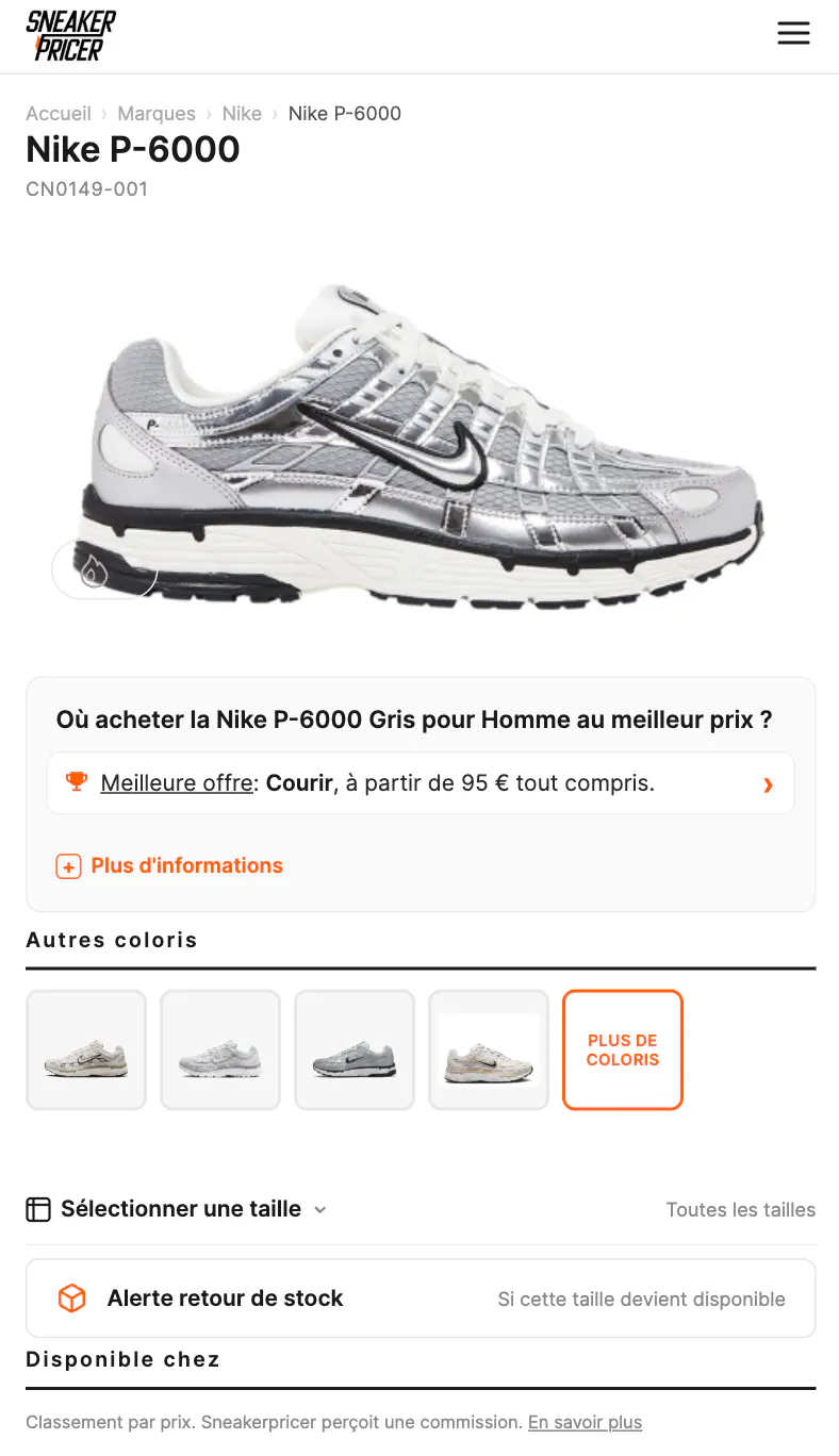 Price Comparison for Sneakers gallery image