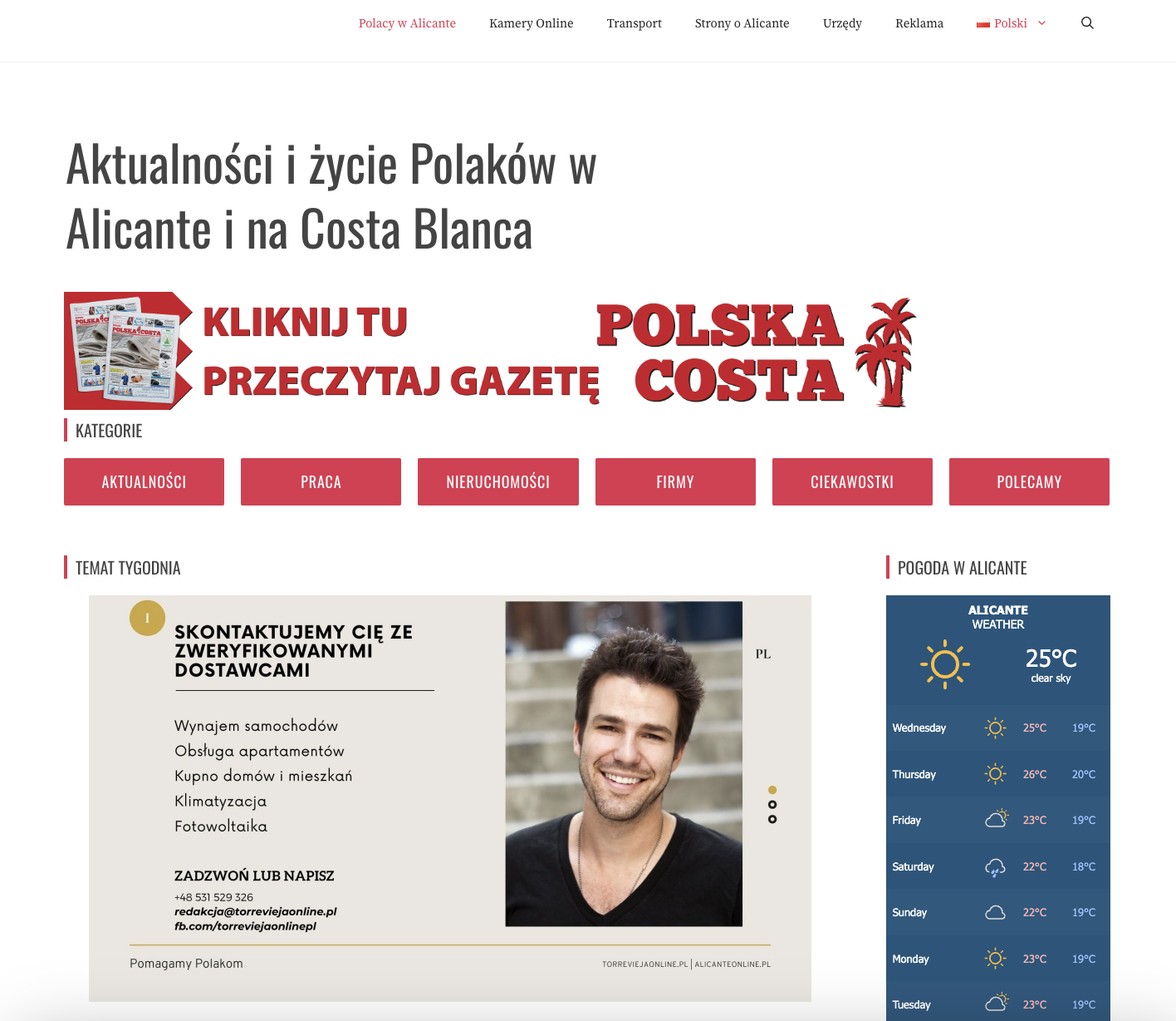 Mídia 1 de Comunidade polonesa em Alicante - Publicamos notícias de Alicante.