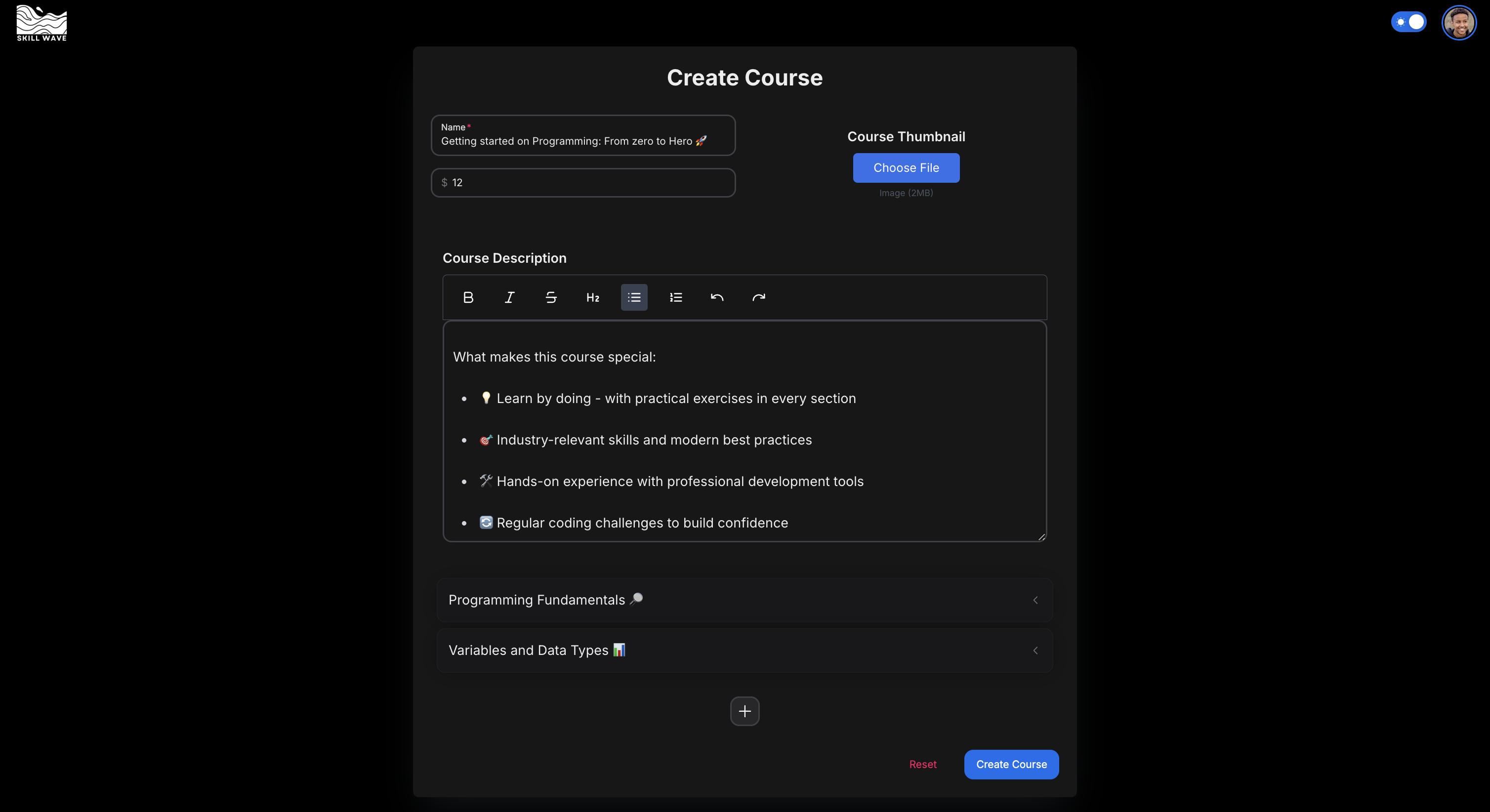skillwave.io - コースクリエイターのための最新のプラットフォームメディア6