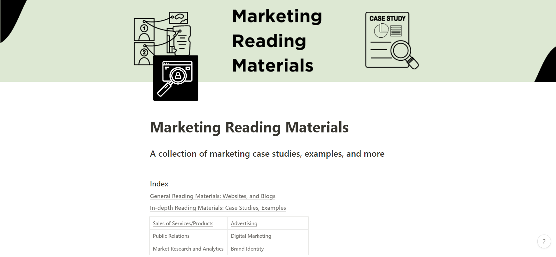 Marketing leesmateriaal - Een verzameling marketingcasestudy's, voorbeelden en meer media 1
