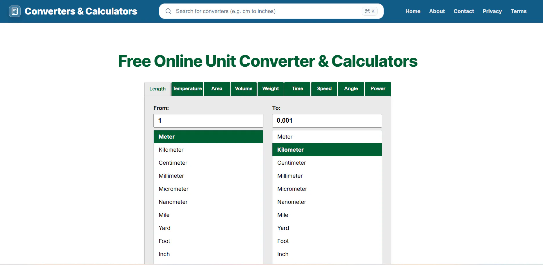 Inch Calculators gallery image