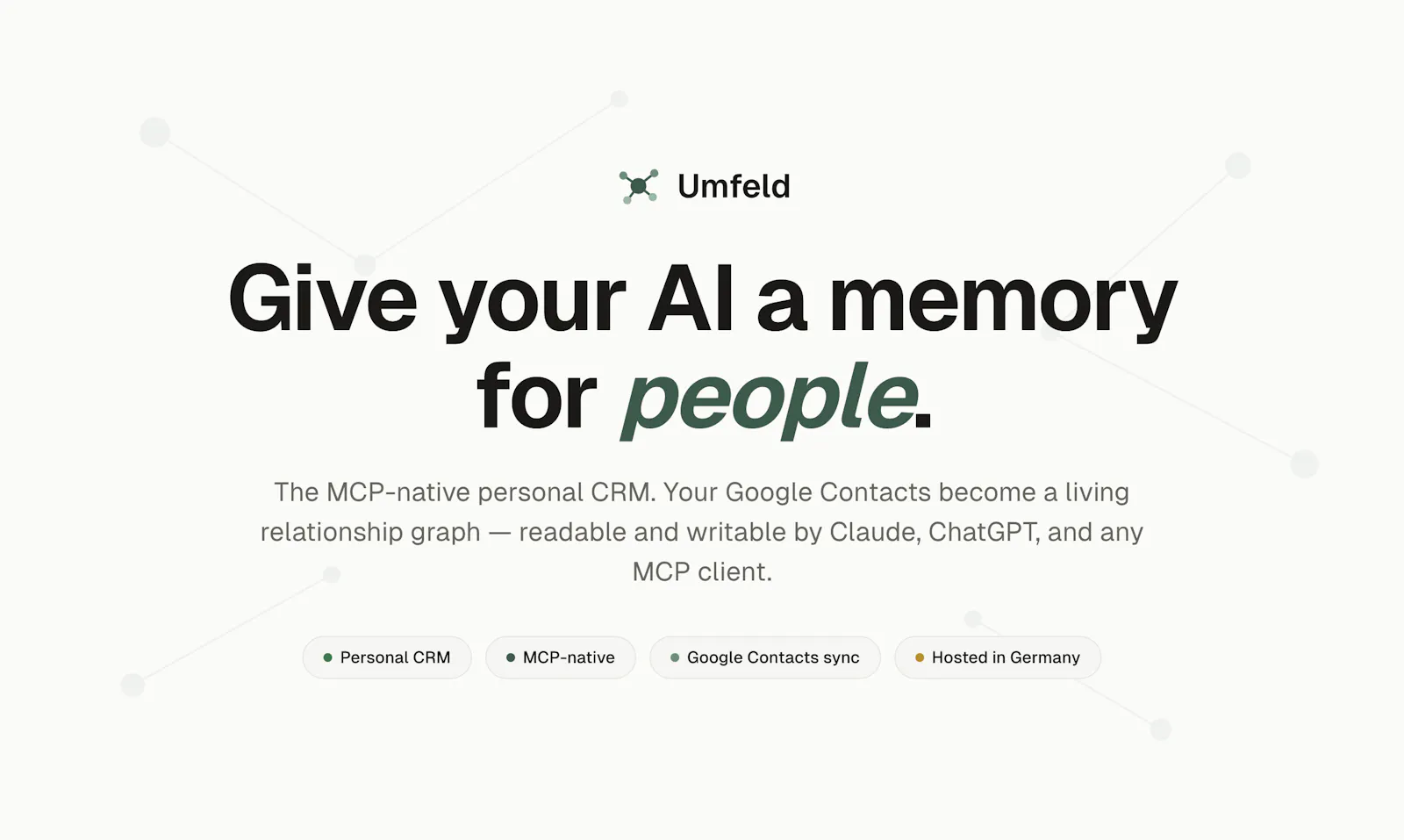 Umfeld.App Early Beta Launch screenshot 1