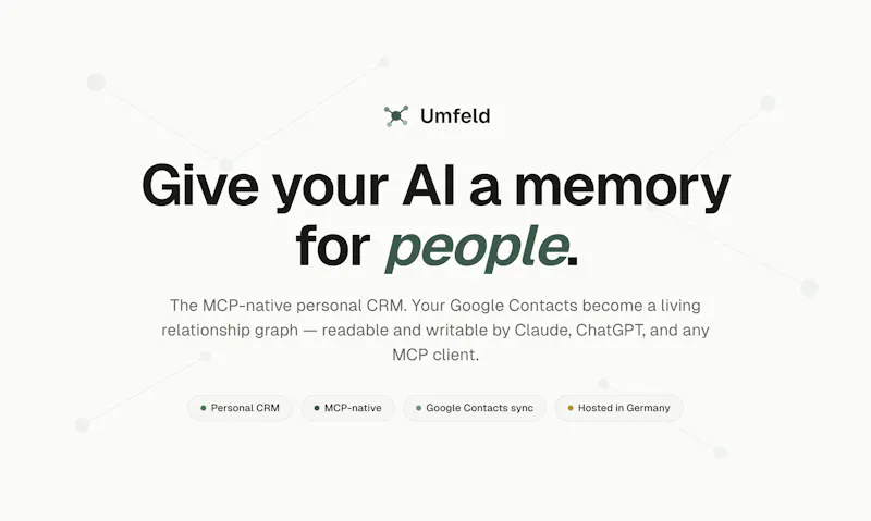Umfeld.App Early Beta Launch screenshot 1