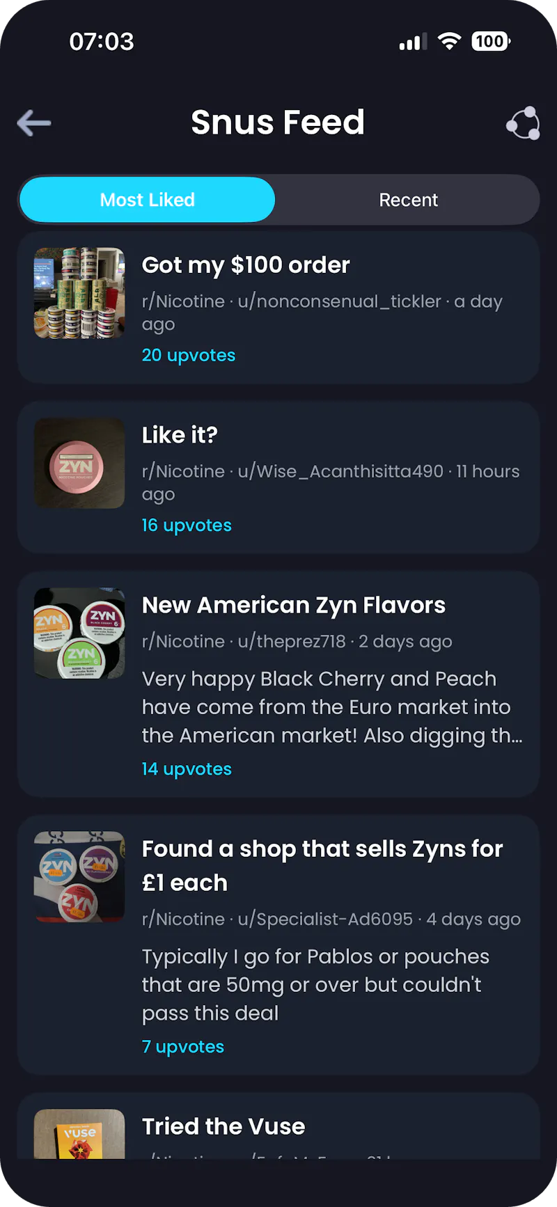 Breezer: Social Snus App screenshot 11