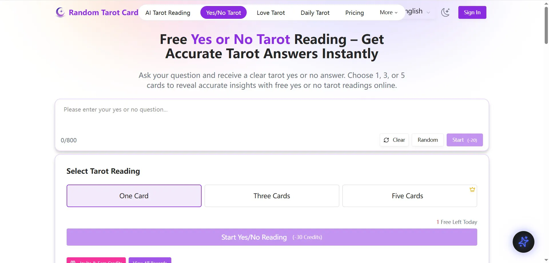 Random Tarot Card gallery image