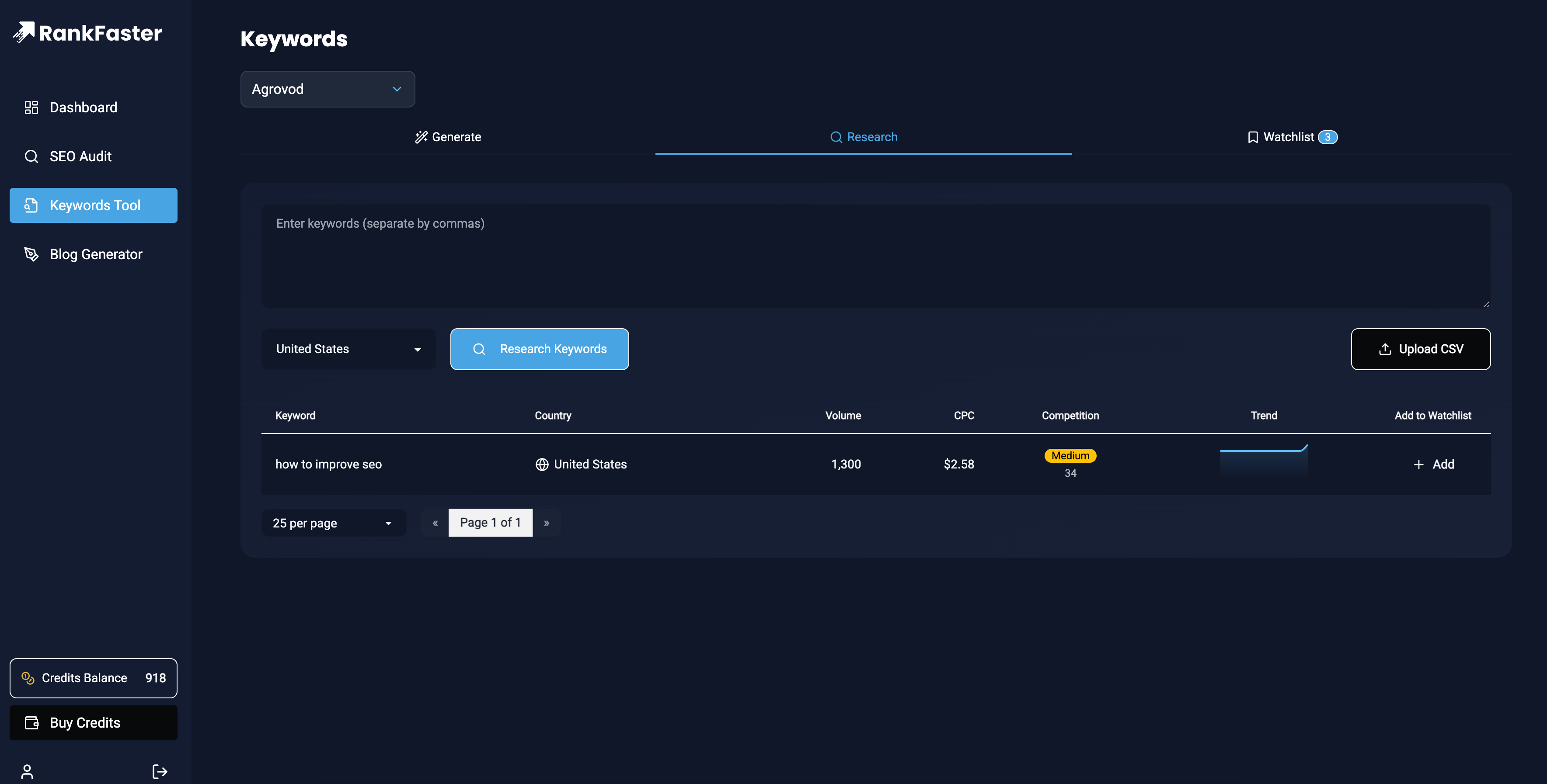 وسائط Rankfaster - مجموعة أدوات SEO بسيطة وبأسعار معقولة للاستخدام 4