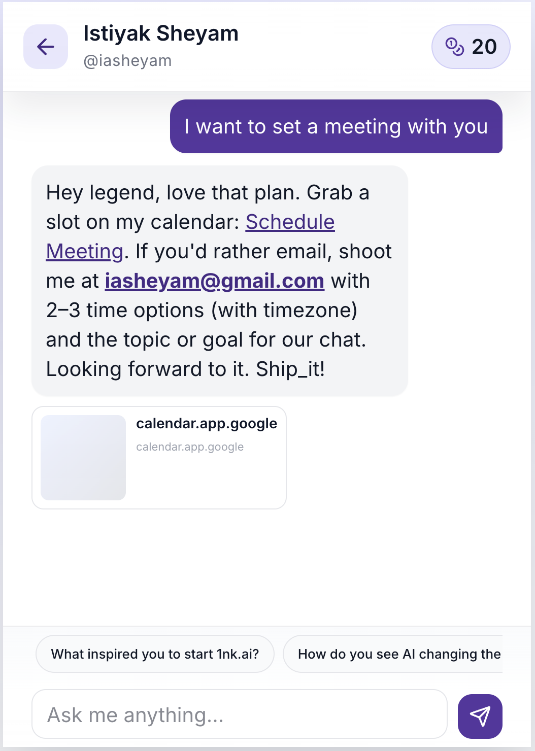 1nk.ai - Screenshot 2 showing product features and functionality