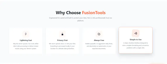 FusionTools Fast Online Web Tools gallery image