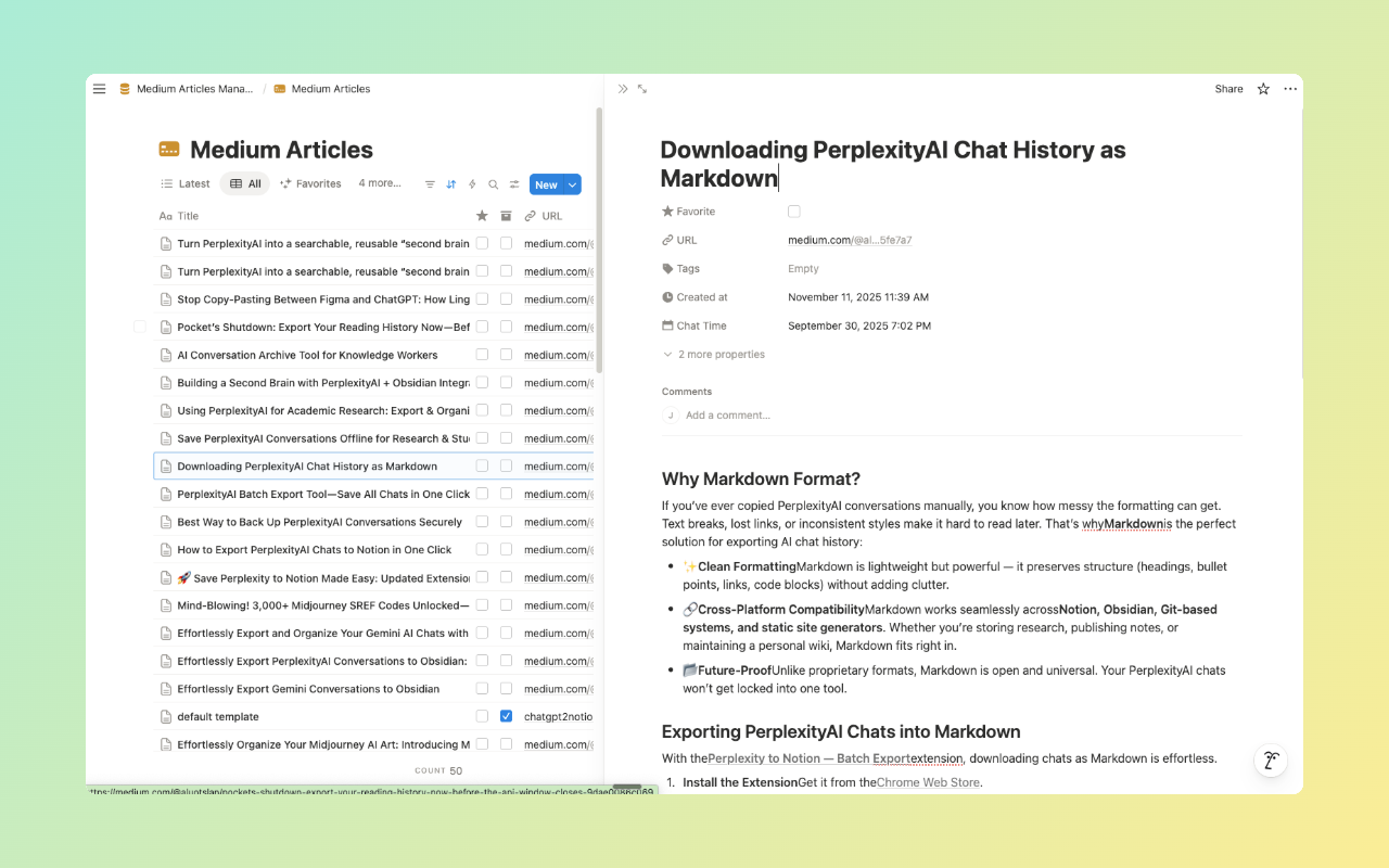 Medium to Notion gallery image