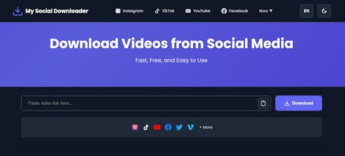 MySocialDownloader gallery image