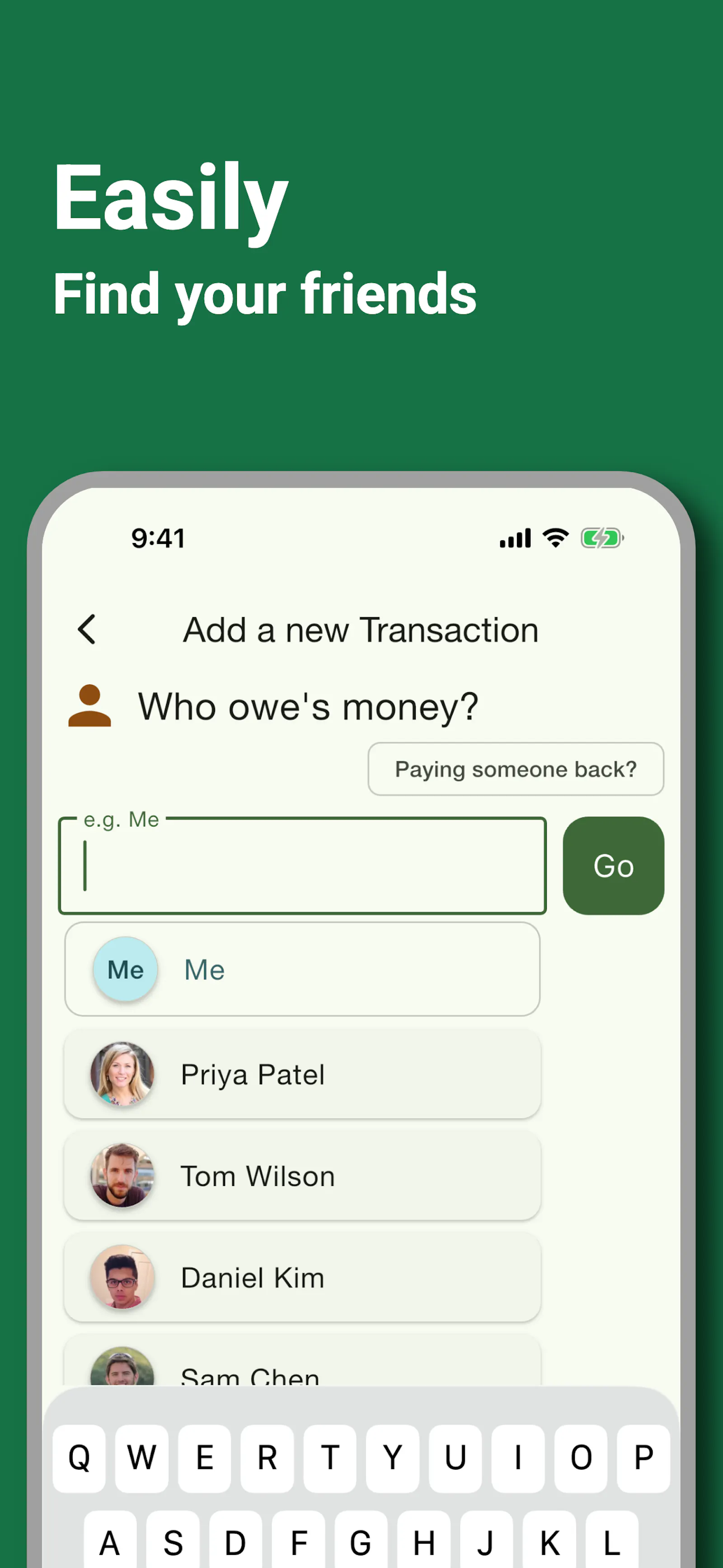 PayMeLater IOU Tracker + Bill Splitting screenshot 7