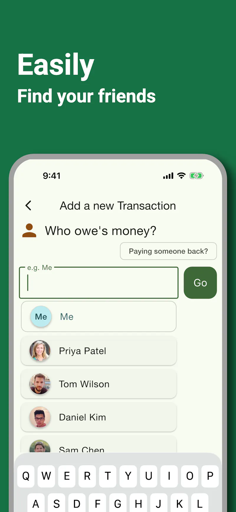 PayMeLater IOU Tracker + Bill Splitting screenshot 7