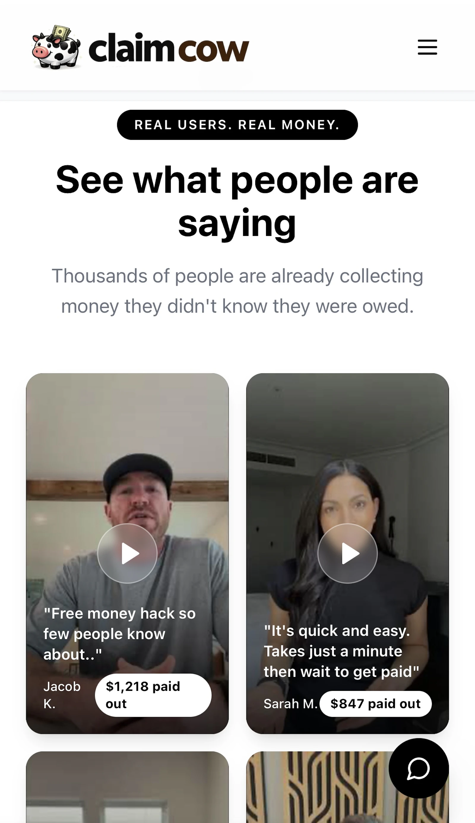 ClaimCow screenshot 2
