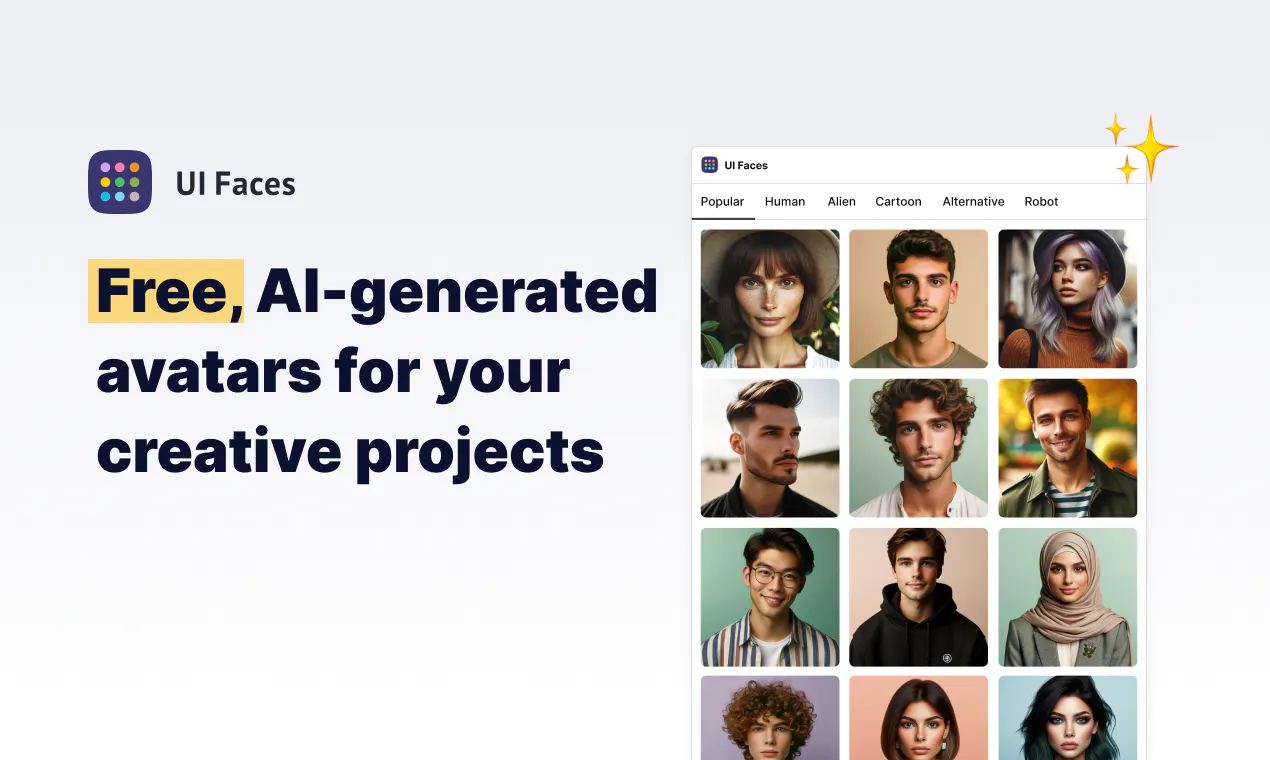 Pick Face Example UI Faces - pick.tools - Pick smarter, build faster.