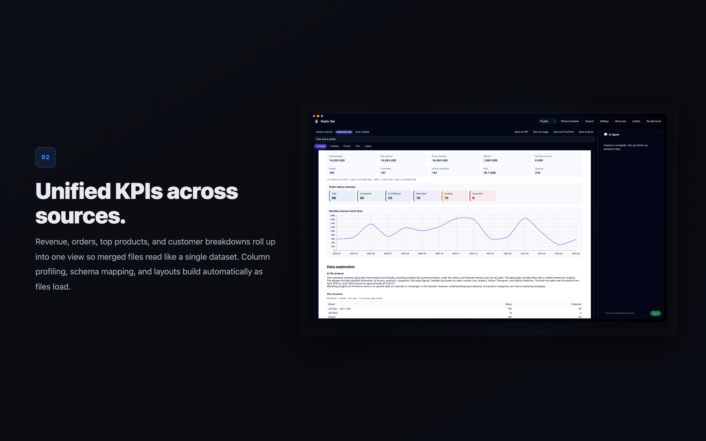 Kiolix Xel: Multi-Excel AI Agent gallery image
