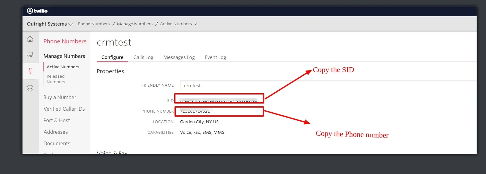 Twilio Bấm để gọi với Suitecrm media 9