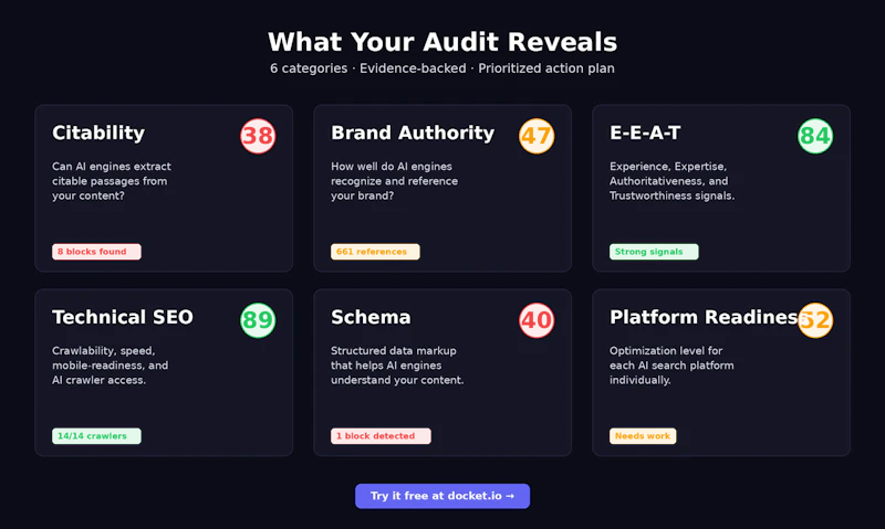 GEO Audit screenshot 2