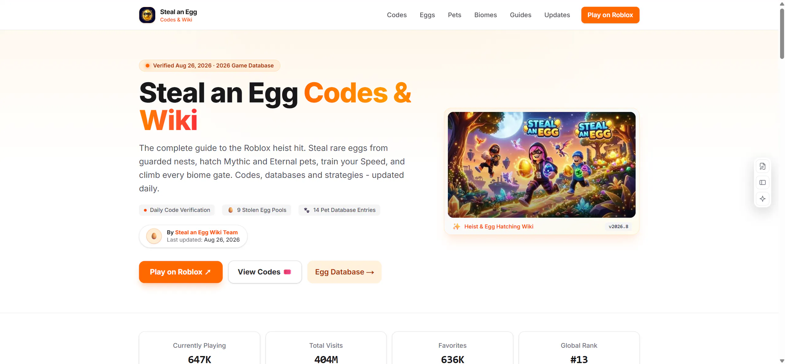 Steal an Egg Codes & Wiki (2026) gallery image