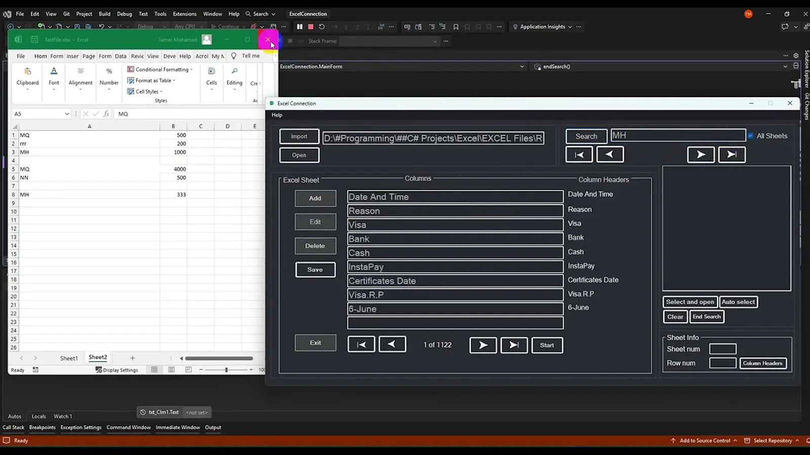 ExcelConnection screenshot 1 (video preview)