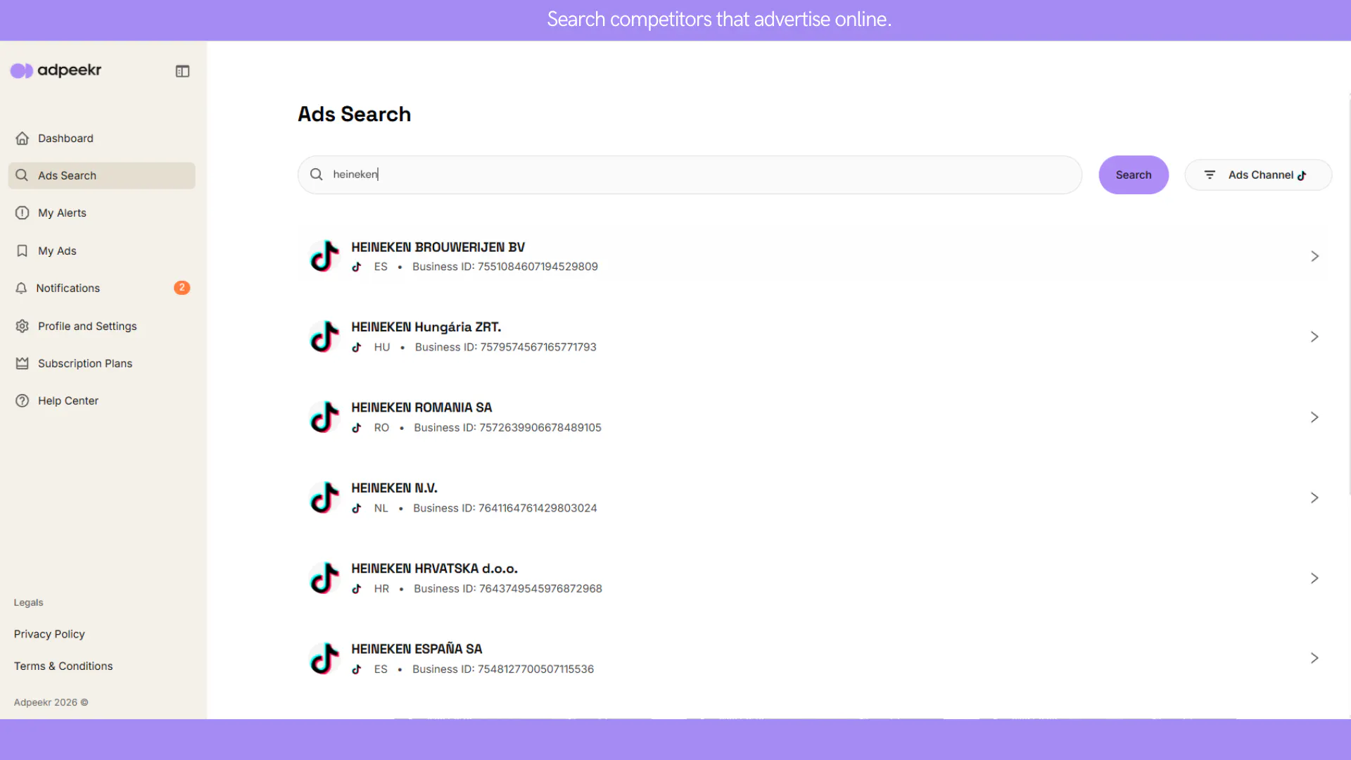 TikTok Ads Alerts by AdPeekr screenshot 3