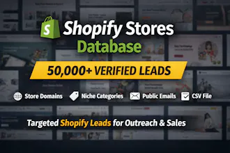 50K+ Shopify Store Database gallery image