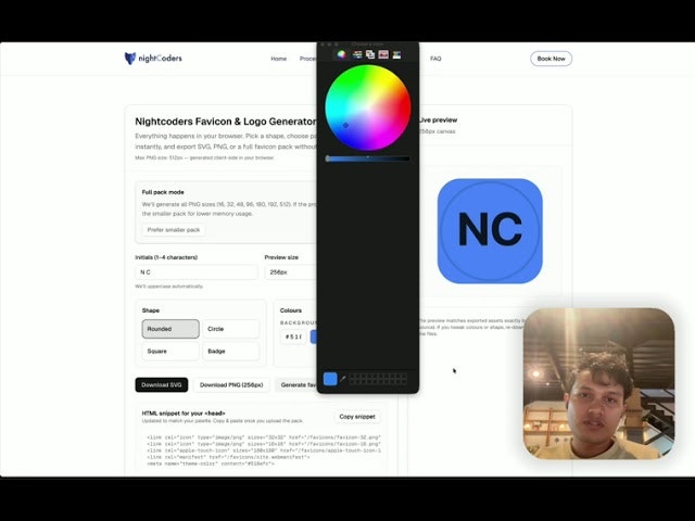 Favicon & logo generator gallery image
