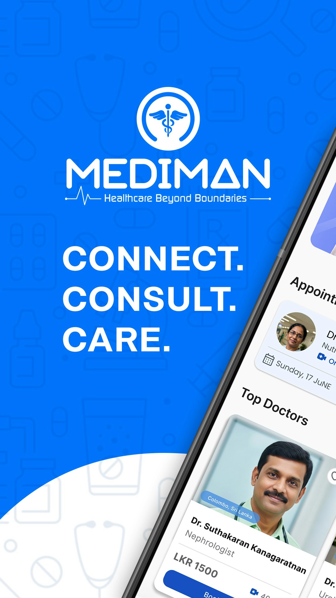 MediMan - Main product screenshot demonstrating key features and user interface