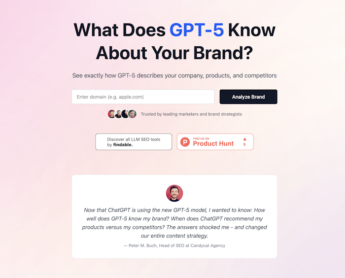 GPT-5 SEO Brand Visiblity产品图