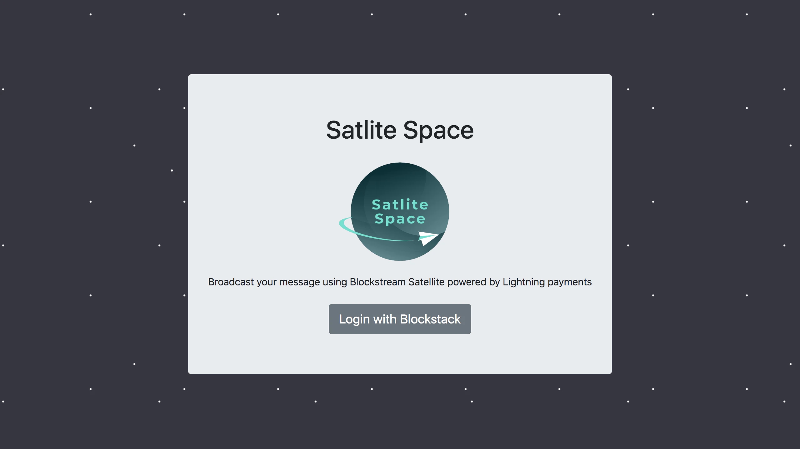 Satlite Space: Broadcast your message to the world using satellite |  Product Hunt