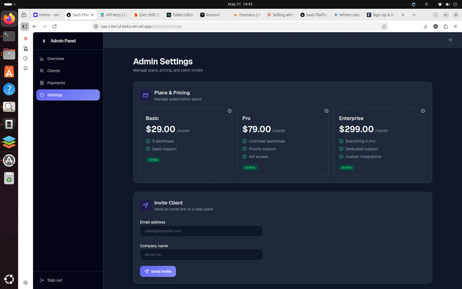 Client flow screenshot 2