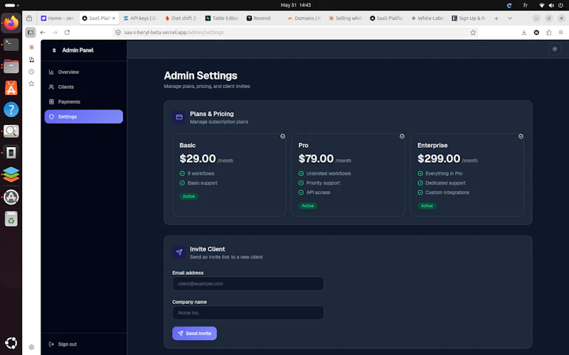 Client flow screenshot 2