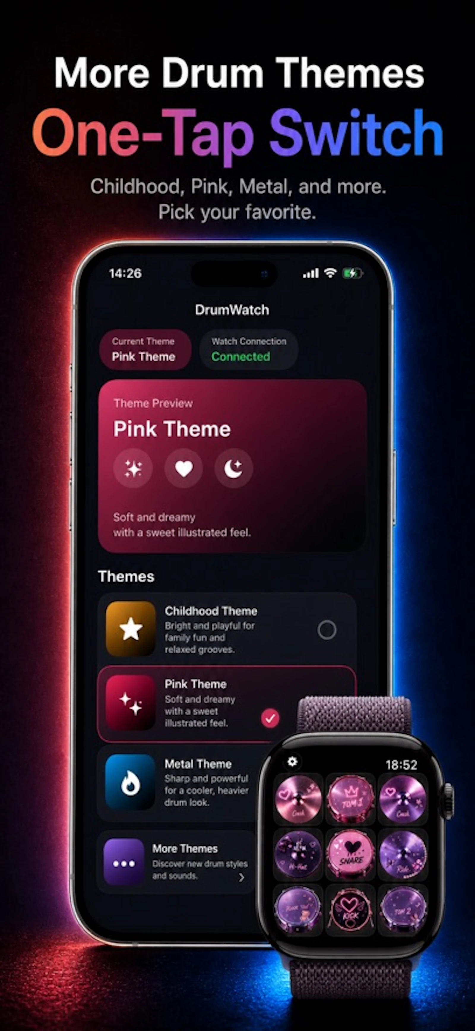 Drum Watch - Real Drum Kit screenshot 1