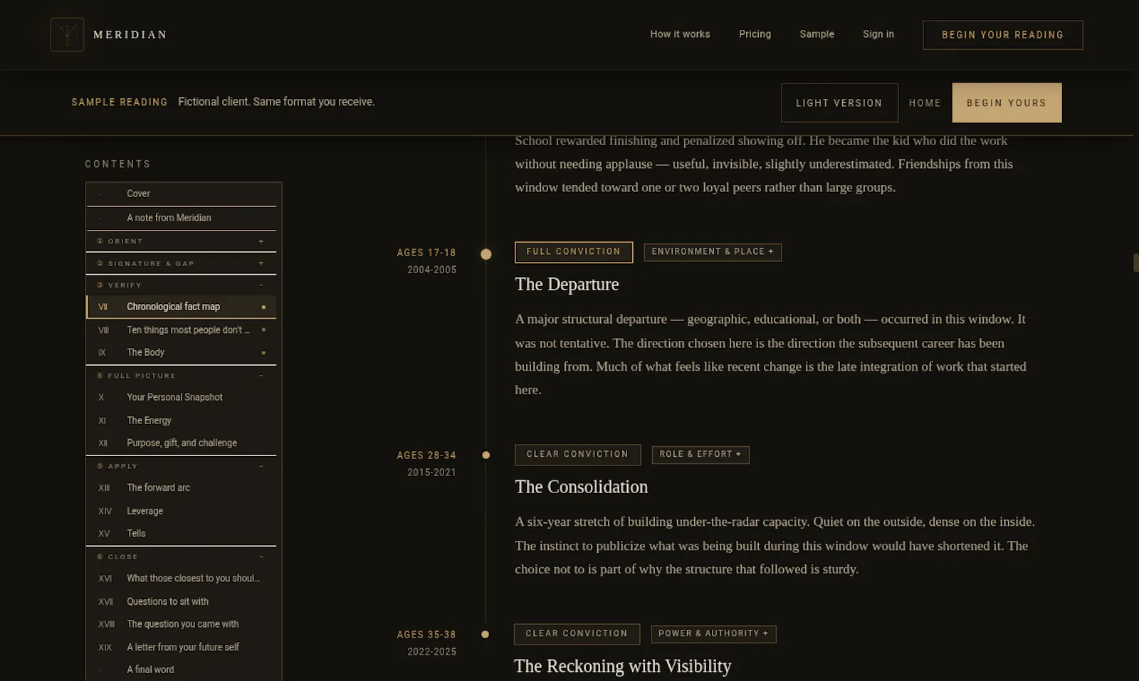Meridian Reading screenshot 2