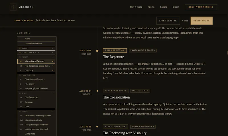 Meridian Reading screenshot 2